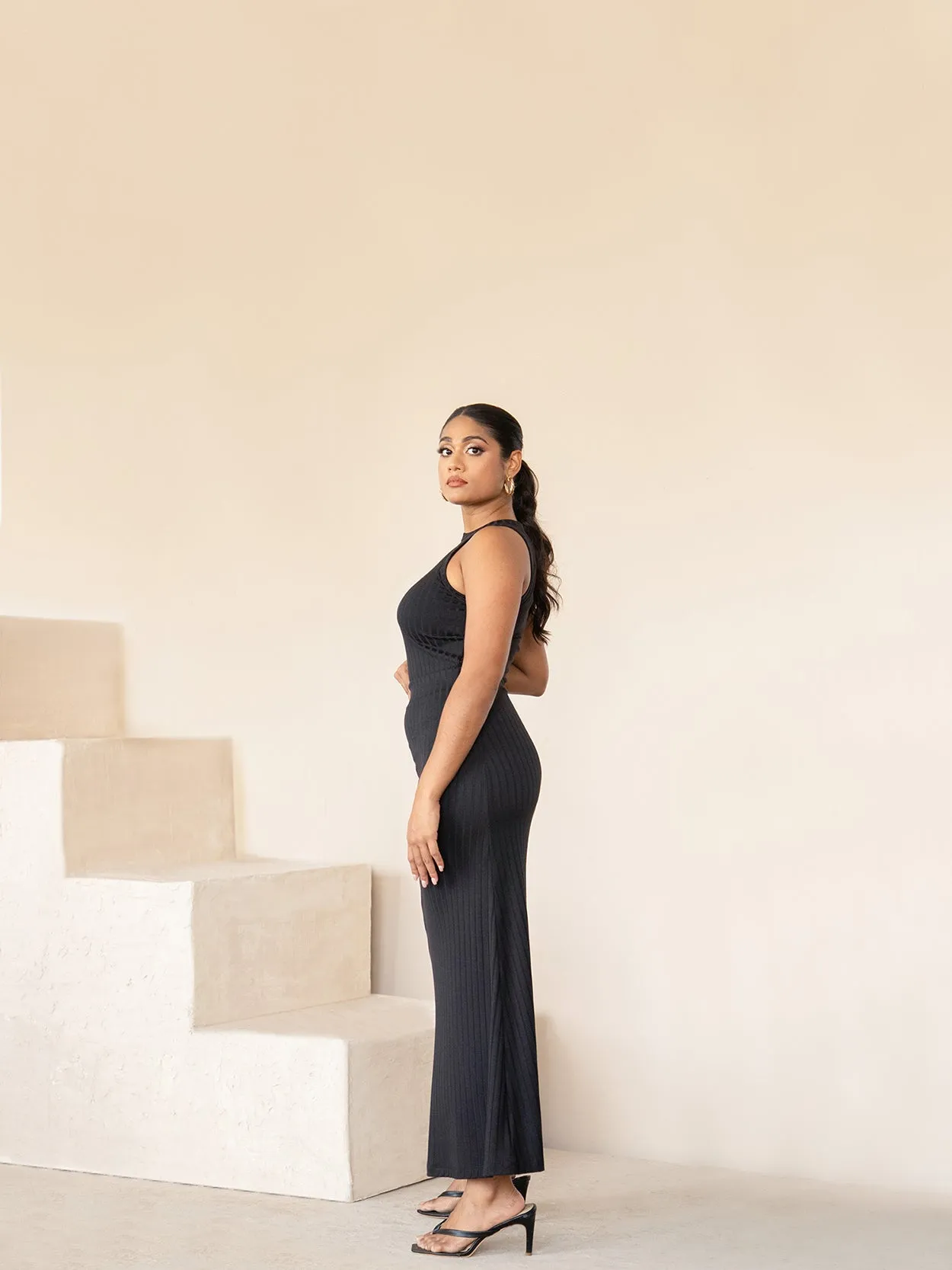 Rib Maxi Skirt