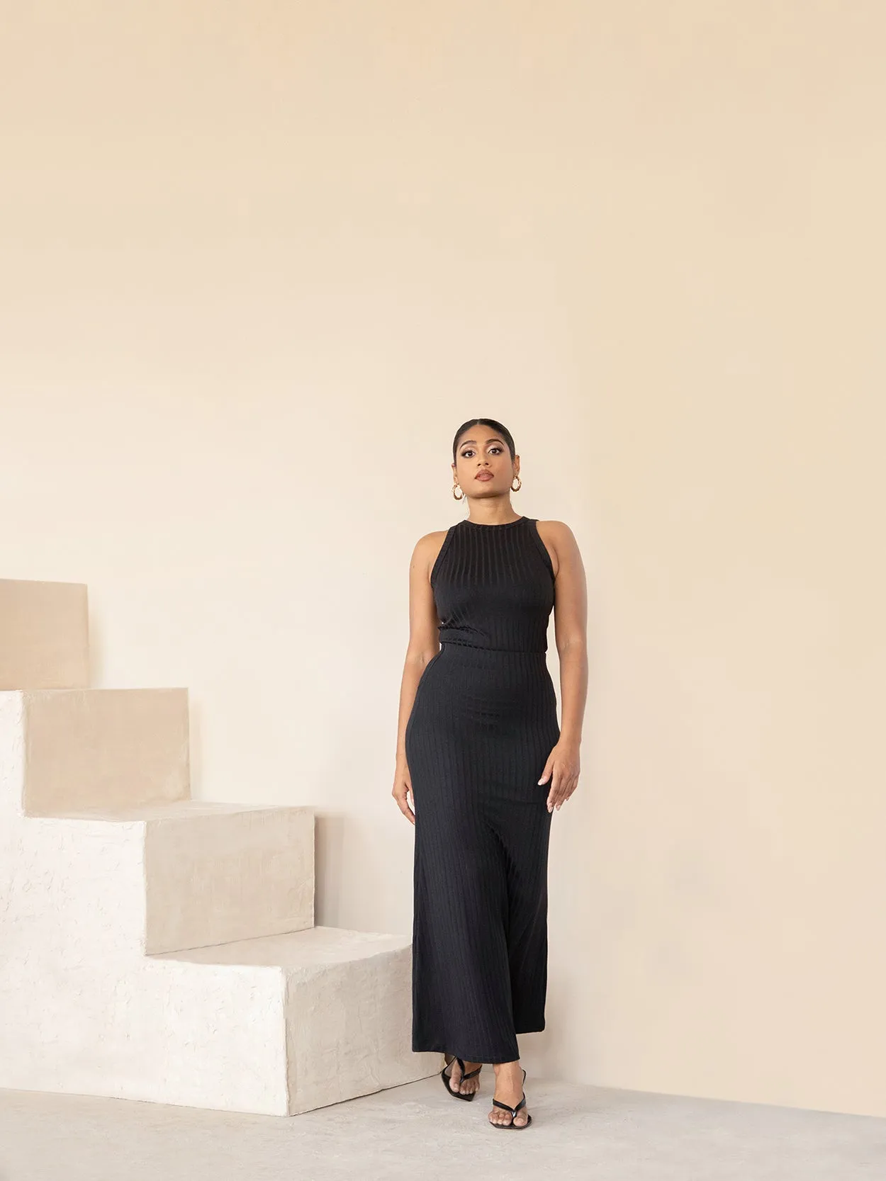 Rib Maxi Skirt