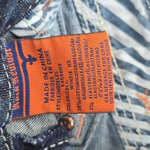Rock Revival Windie Aztec Boho Denim Jean Shorts Size 25