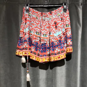Rococo Sand Elastic Waist Mini Skirt with Multicolo Sequins