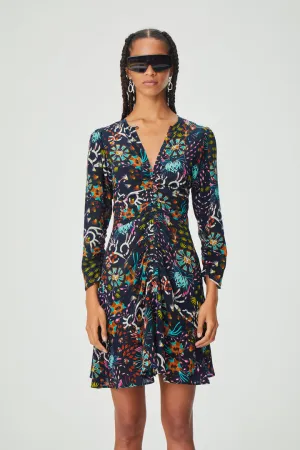 Rosario Dress in Navy Floral