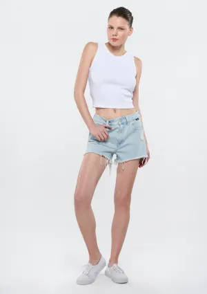 Rosie Bleached 90s Jean Shorts