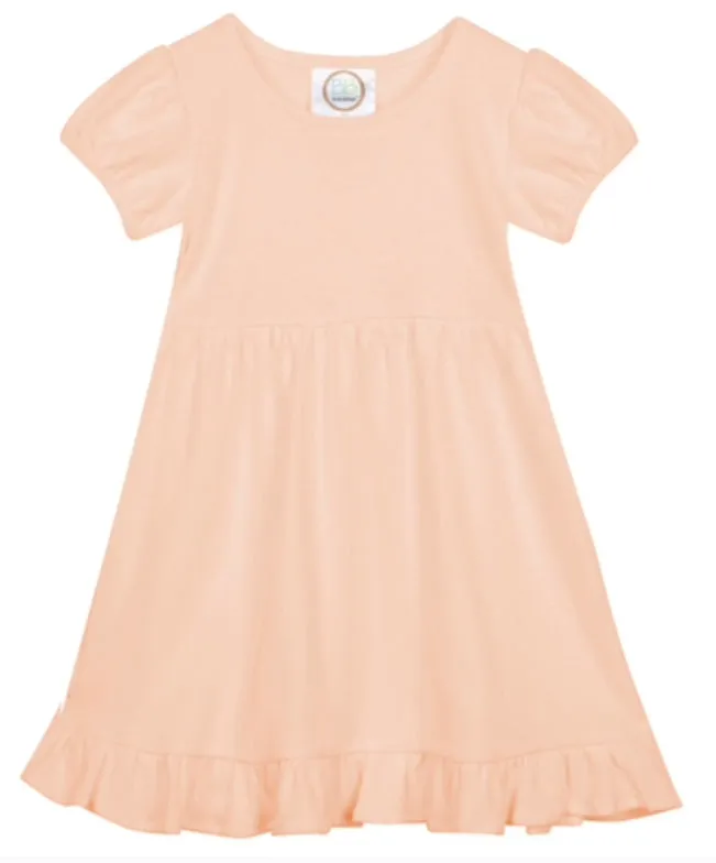 Ruffled Dress-short sleeves