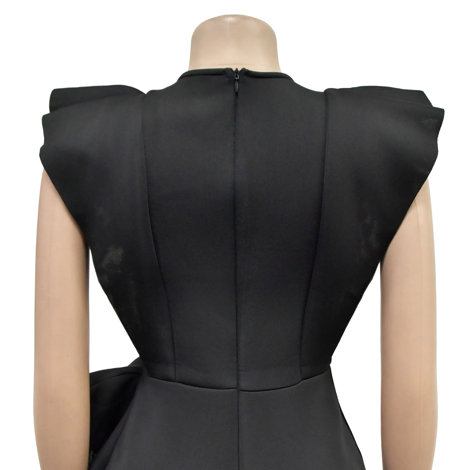 Ruffled Irregular Asymmetric Dress