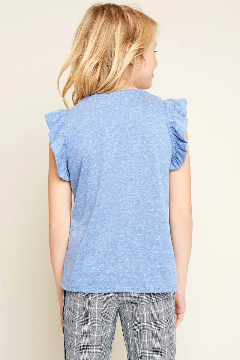 Ruffled Pocket T-Shirt