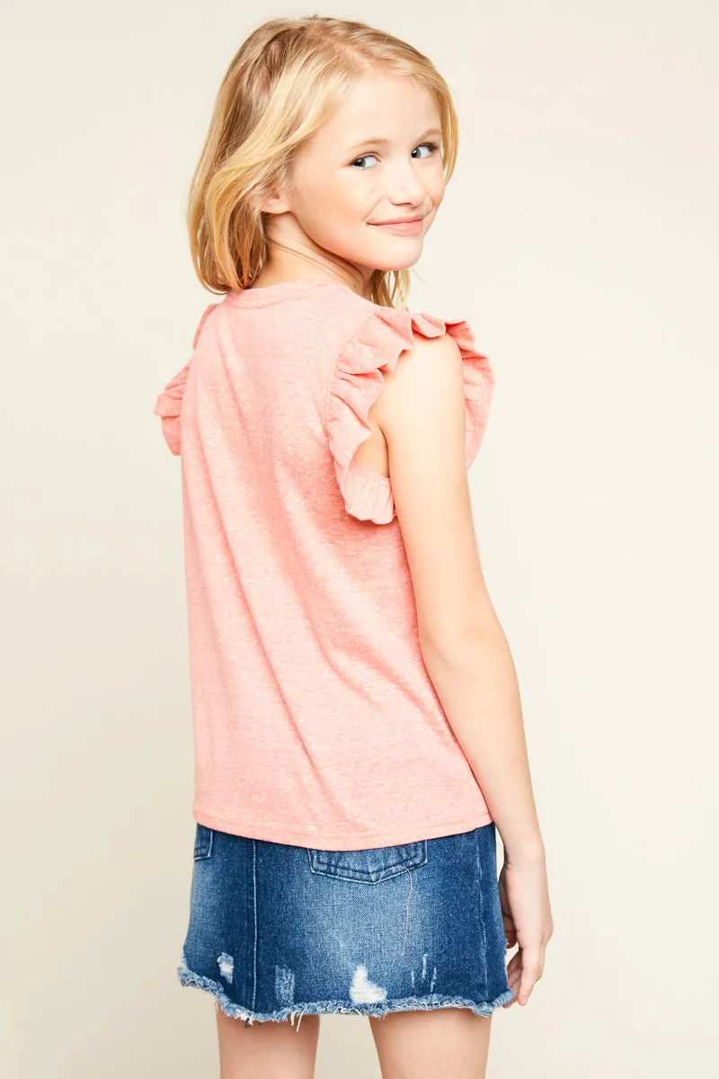 Ruffled Pocket T-Shirt