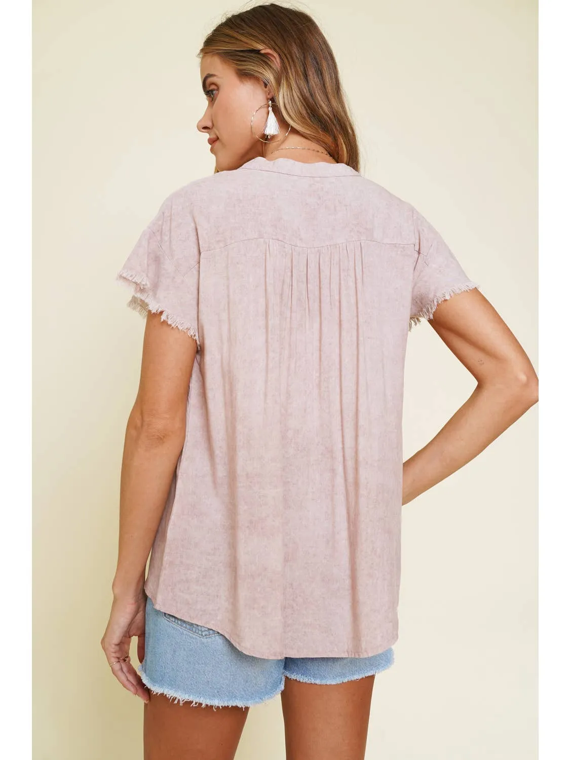 Ruffled Rose Top