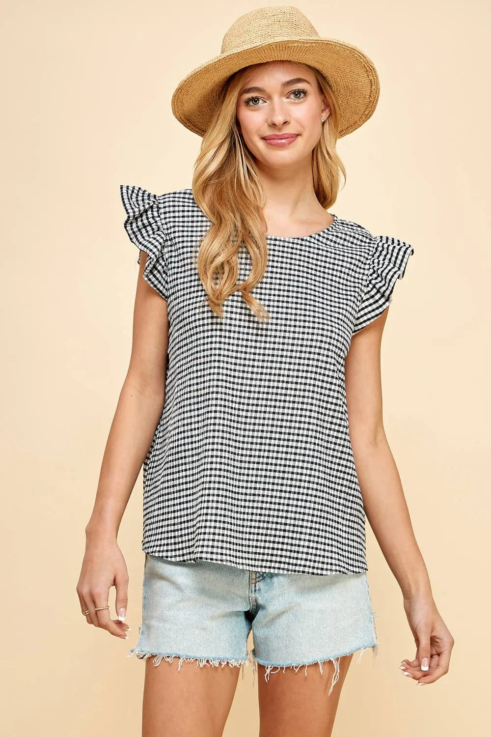 Ruffled Sleeves Top