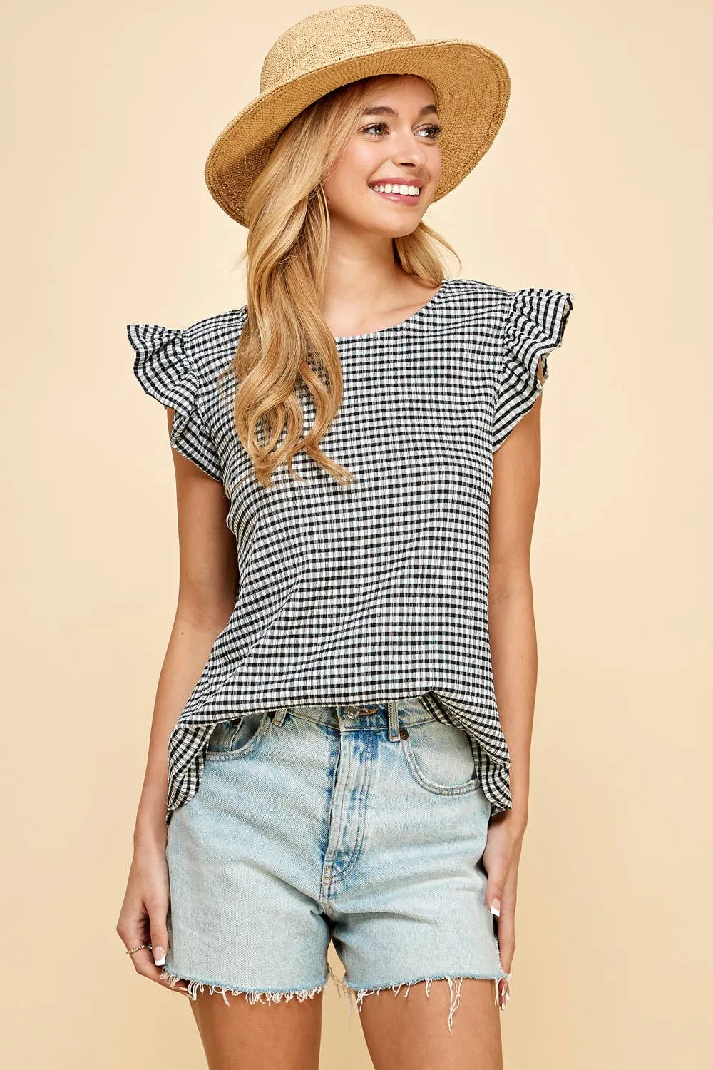 Ruffled Sleeves Top