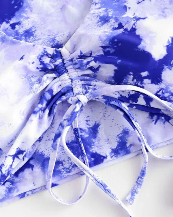 Ruffled Tie Dyed Three Pieces