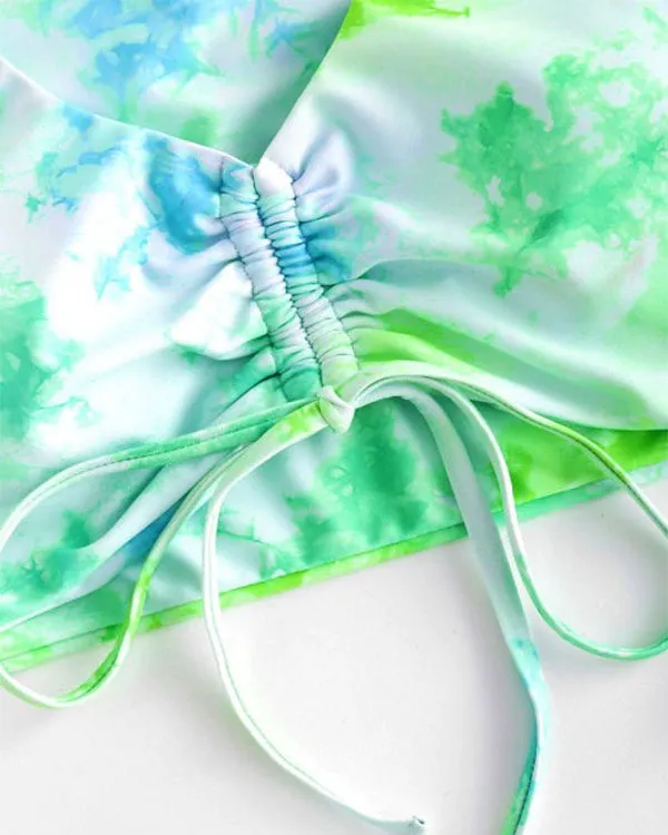 Ruffled Tie Dyed Three Pieces