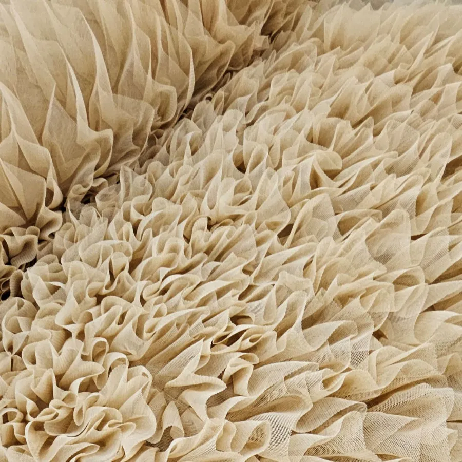 Ruffled Tulle Fabric 140 cm