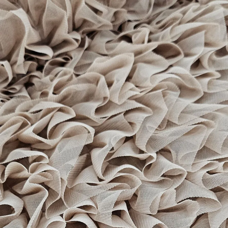 Ruffled Tulle Fabric 140 cm