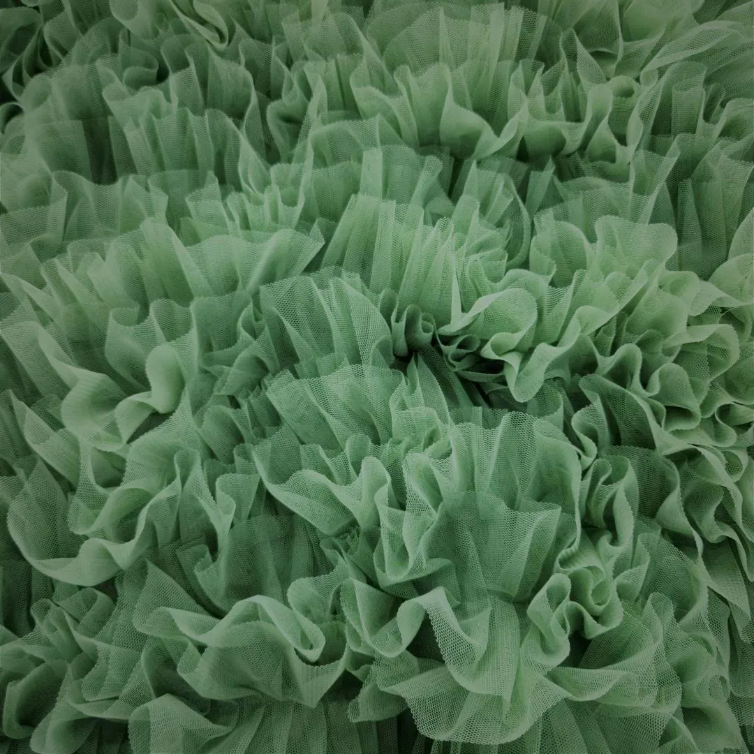 Ruffled Tulle Fabric 140 cm