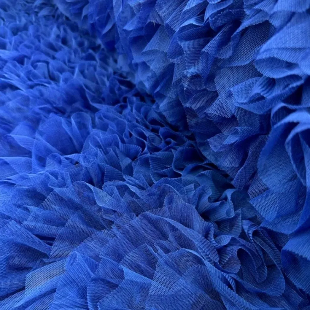 Ruffled Tulle Fabric 140 cm