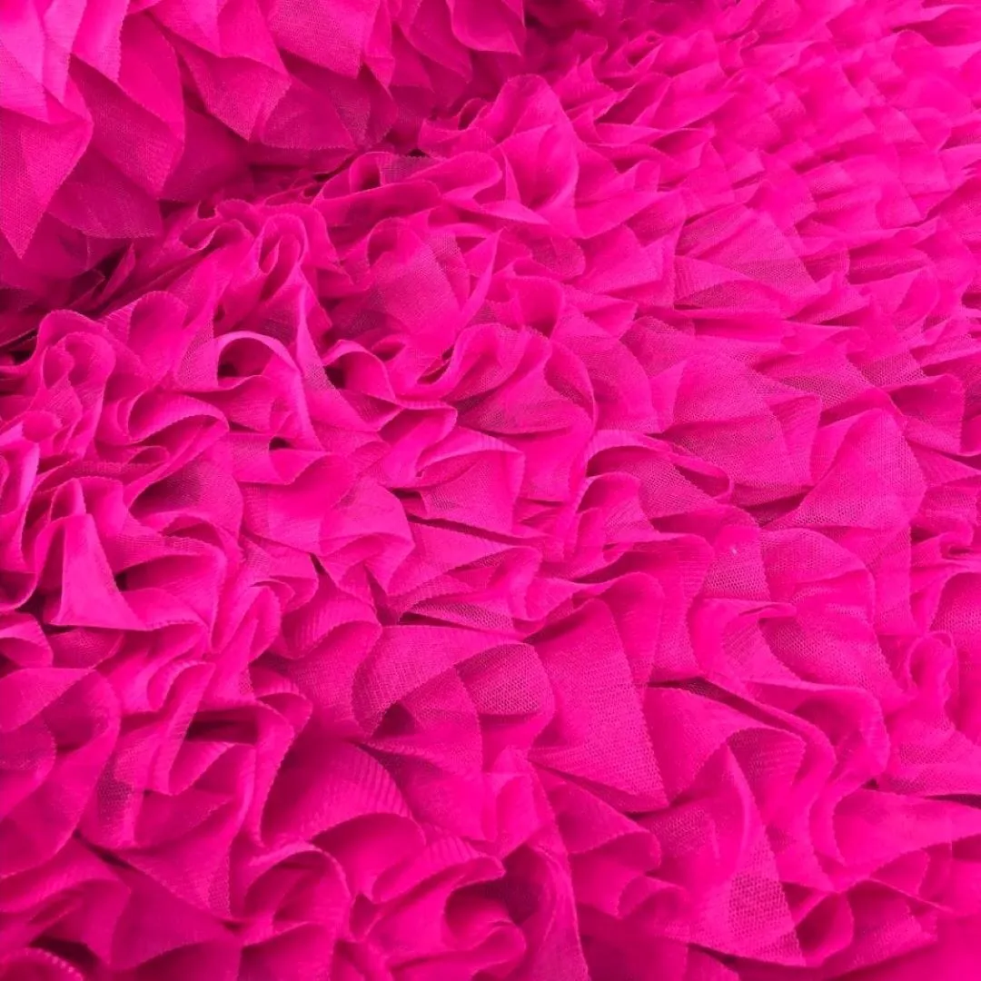 Ruffled Tulle Fabric 140 cm