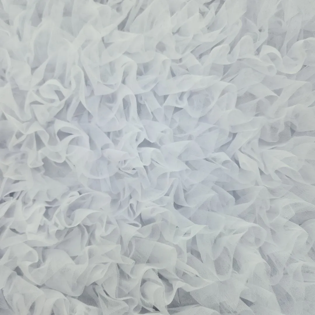 Ruffled Tulle Fabric 140 cm