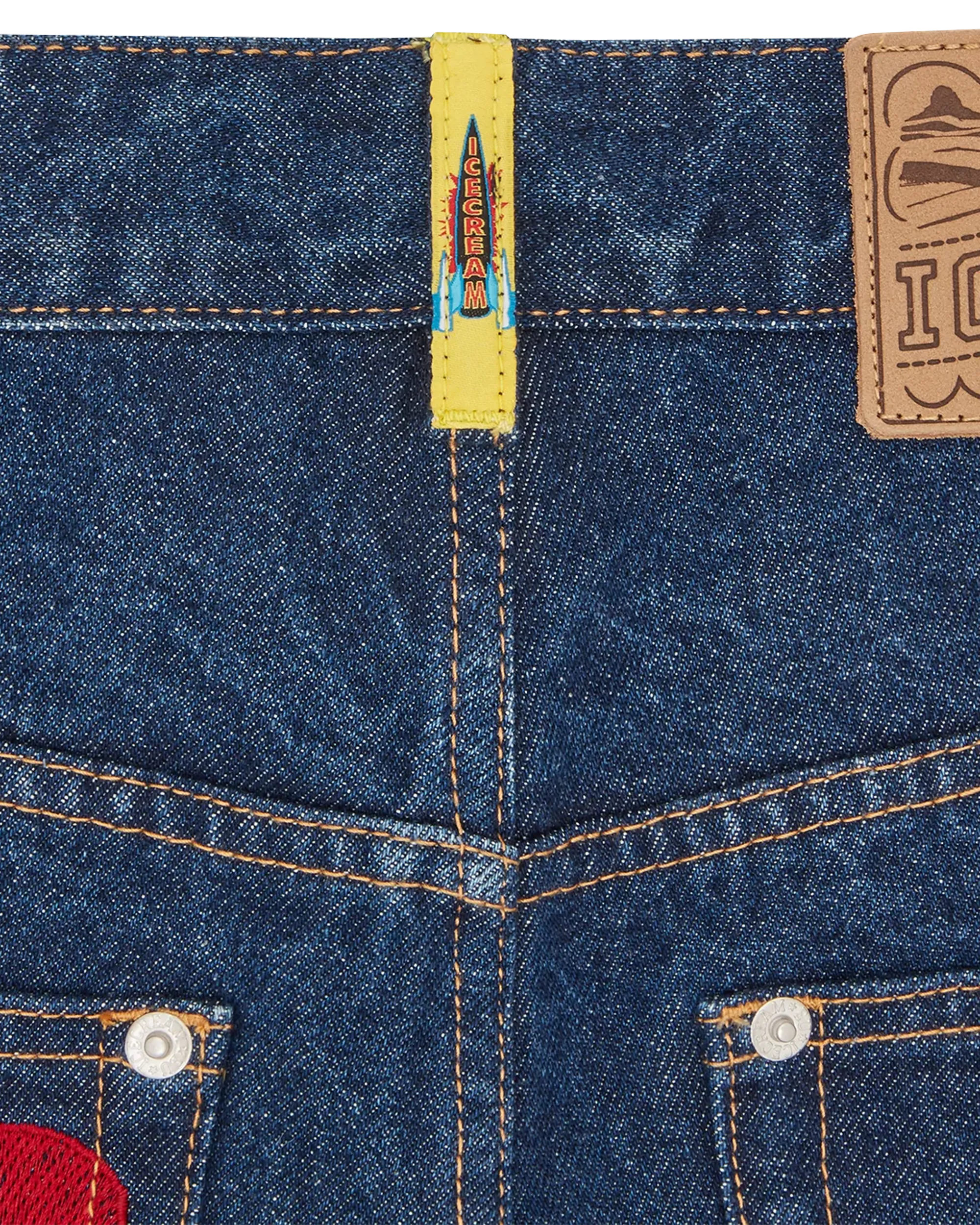 Running Puppy Denim Shorts