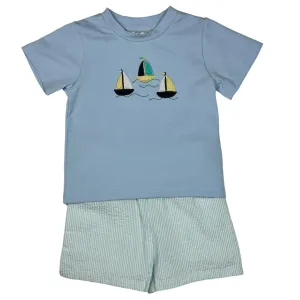 Sail Away Boys Short Set