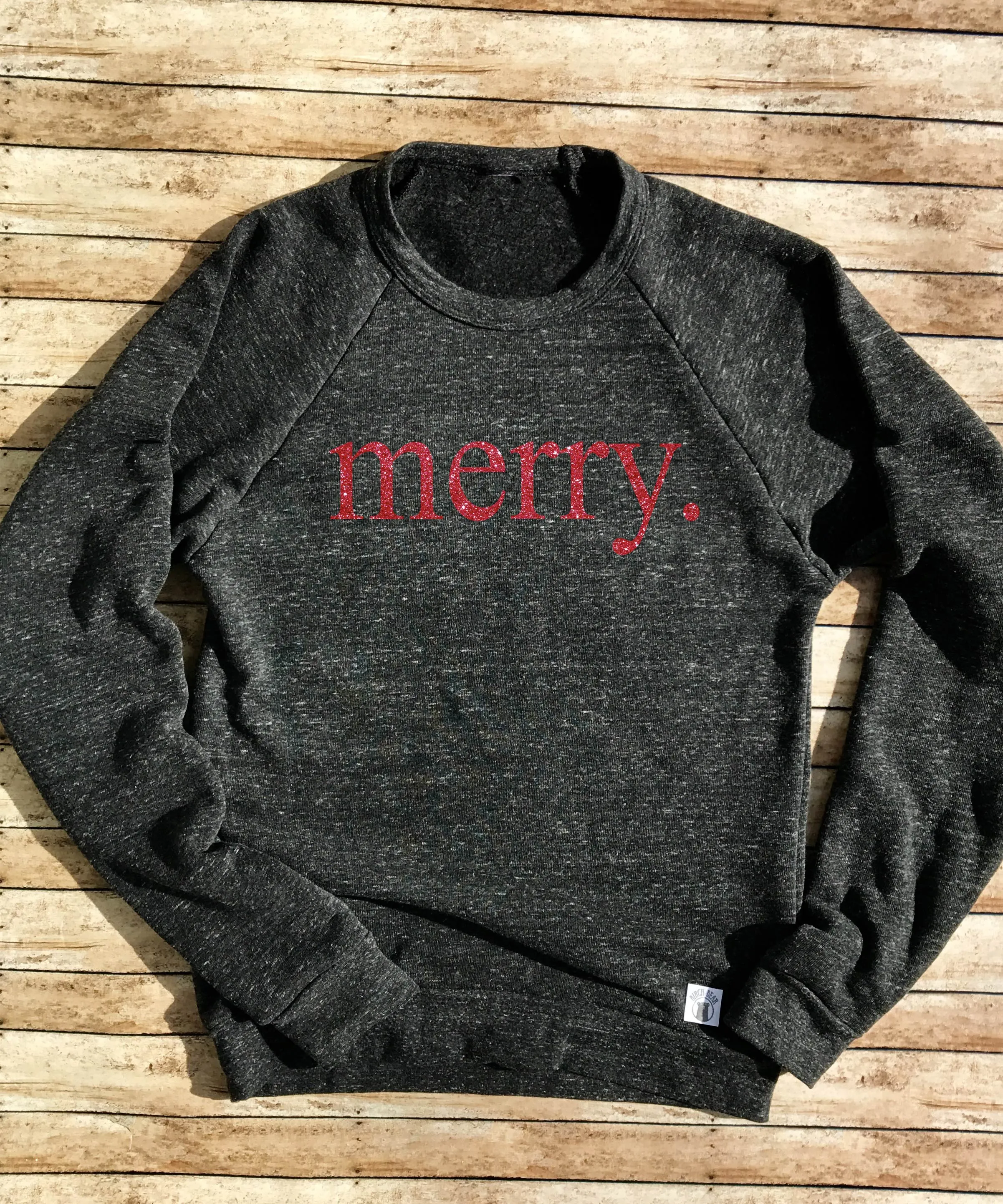 SALE!!! Merry Red Glitter Sweatshirt | Unisex Christmas Sweatshirt