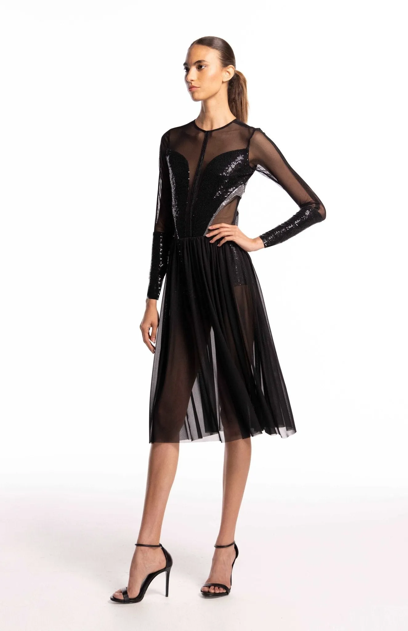 Salome | Sensual Glamour: Sheer Cocktail  Dress