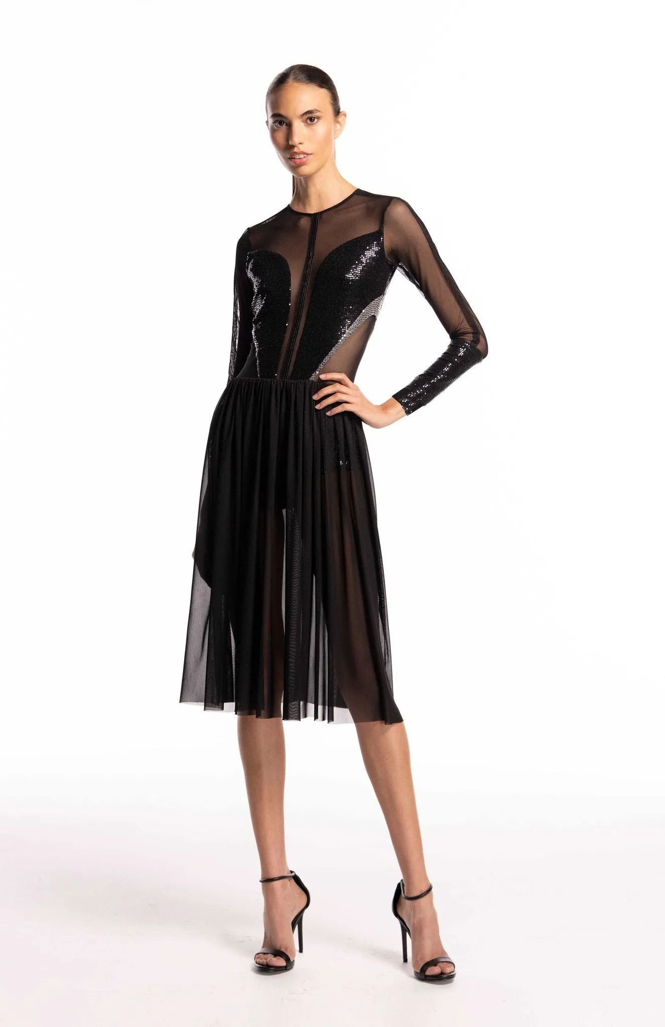 Salome | Sensual Glamour: Sheer Cocktail  Dress