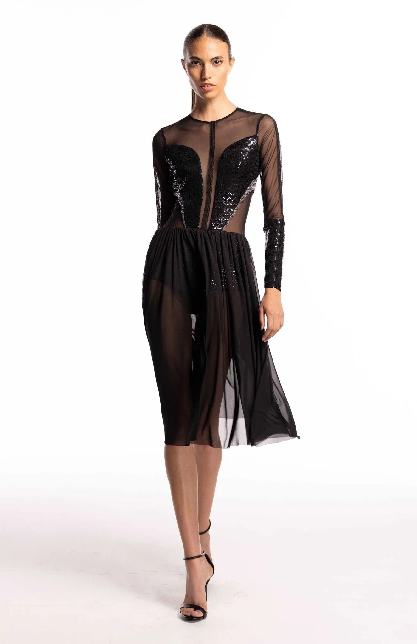 Salome | Sensual Glamour: Sheer Cocktail  Dress