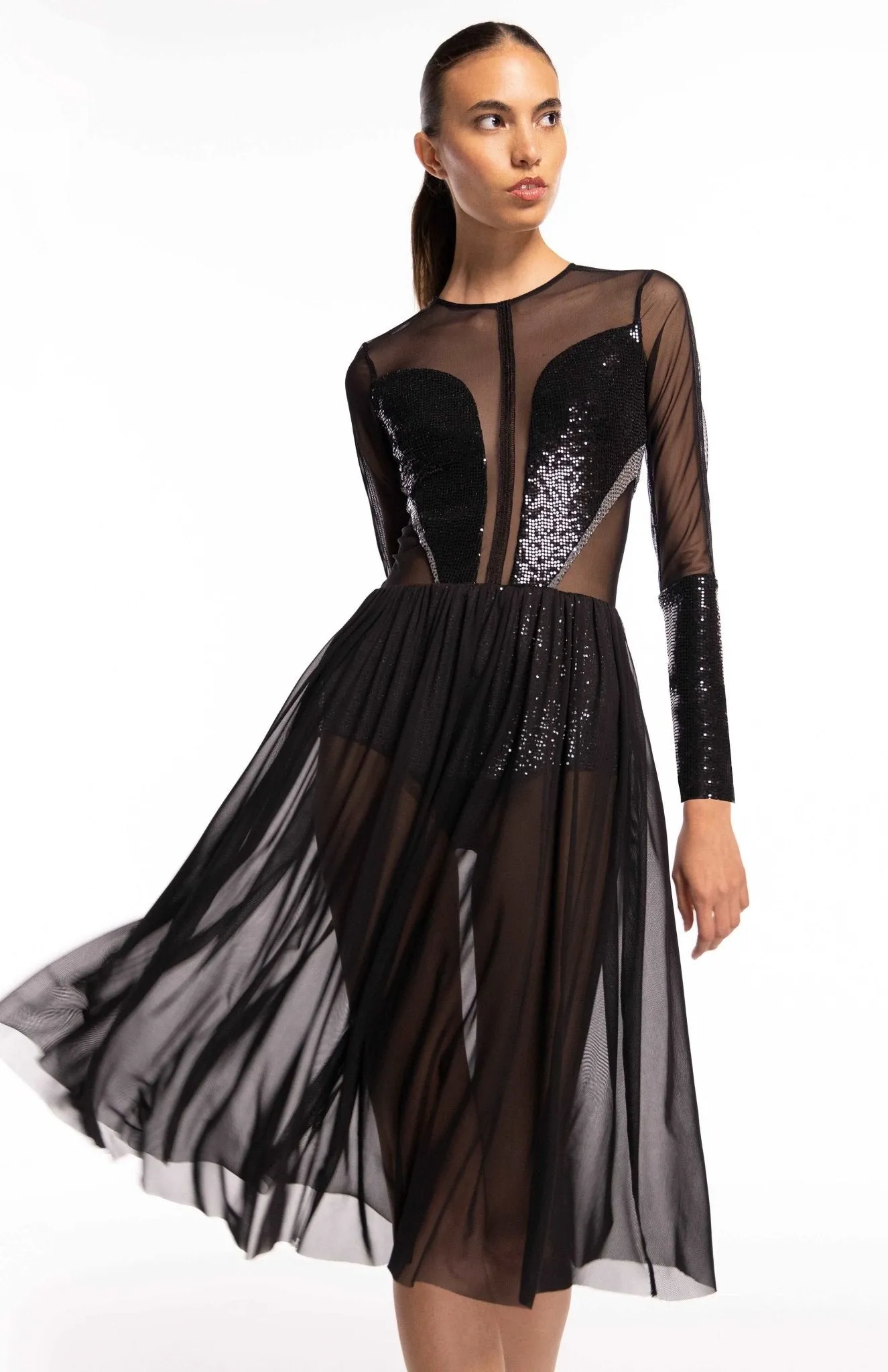 Salome | Sensual Glamour: Sheer Cocktail  Dress