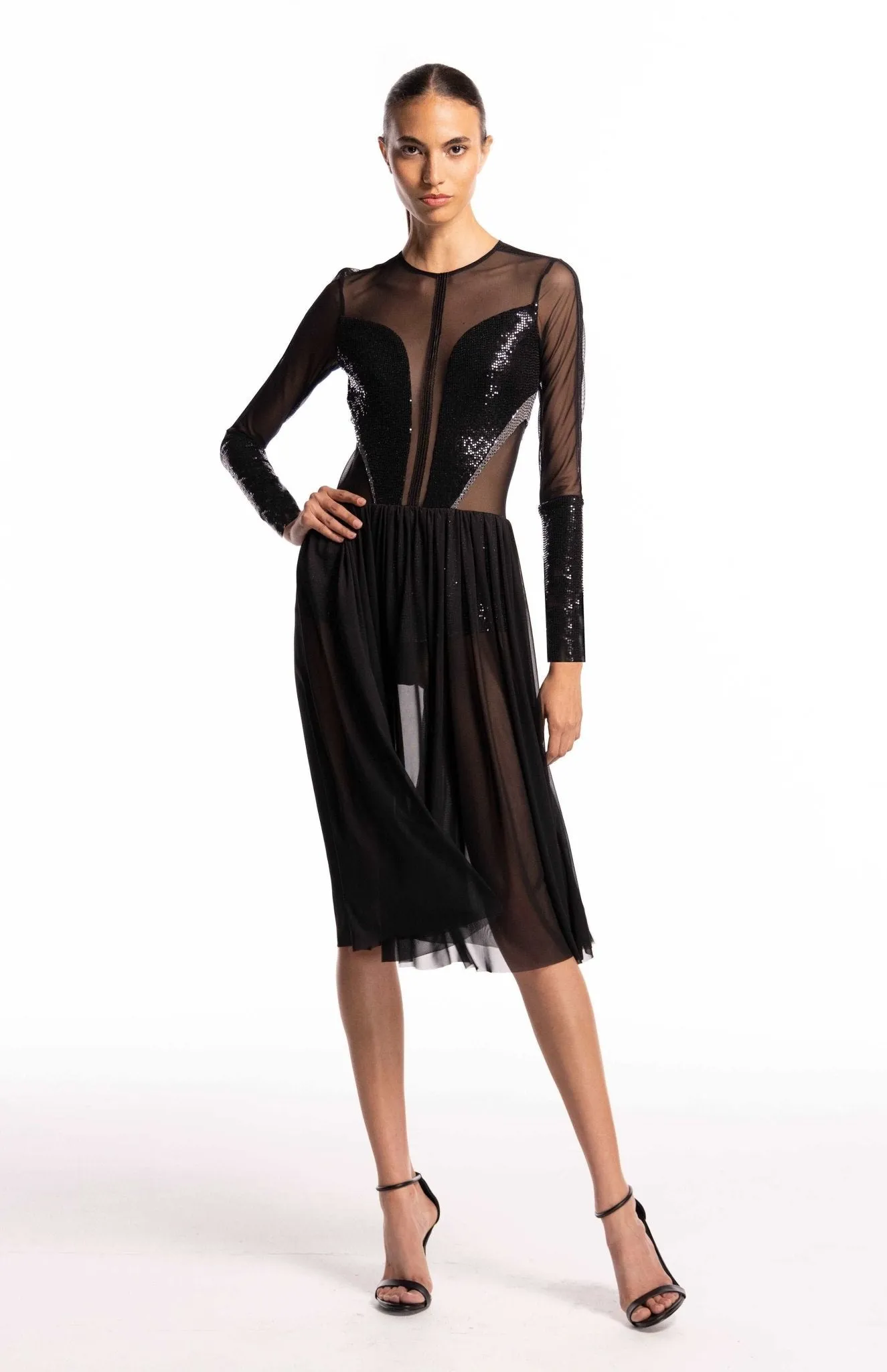 Salome | Sensual Glamour: Sheer Cocktail  Dress