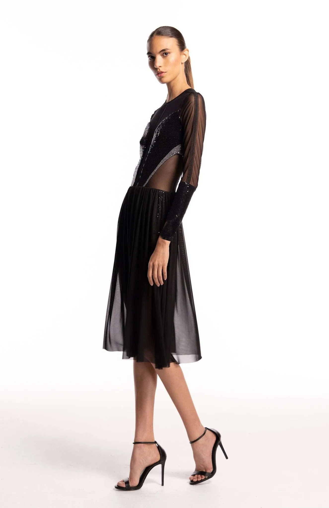Salome | Sensual Glamour: Sheer Cocktail  Dress