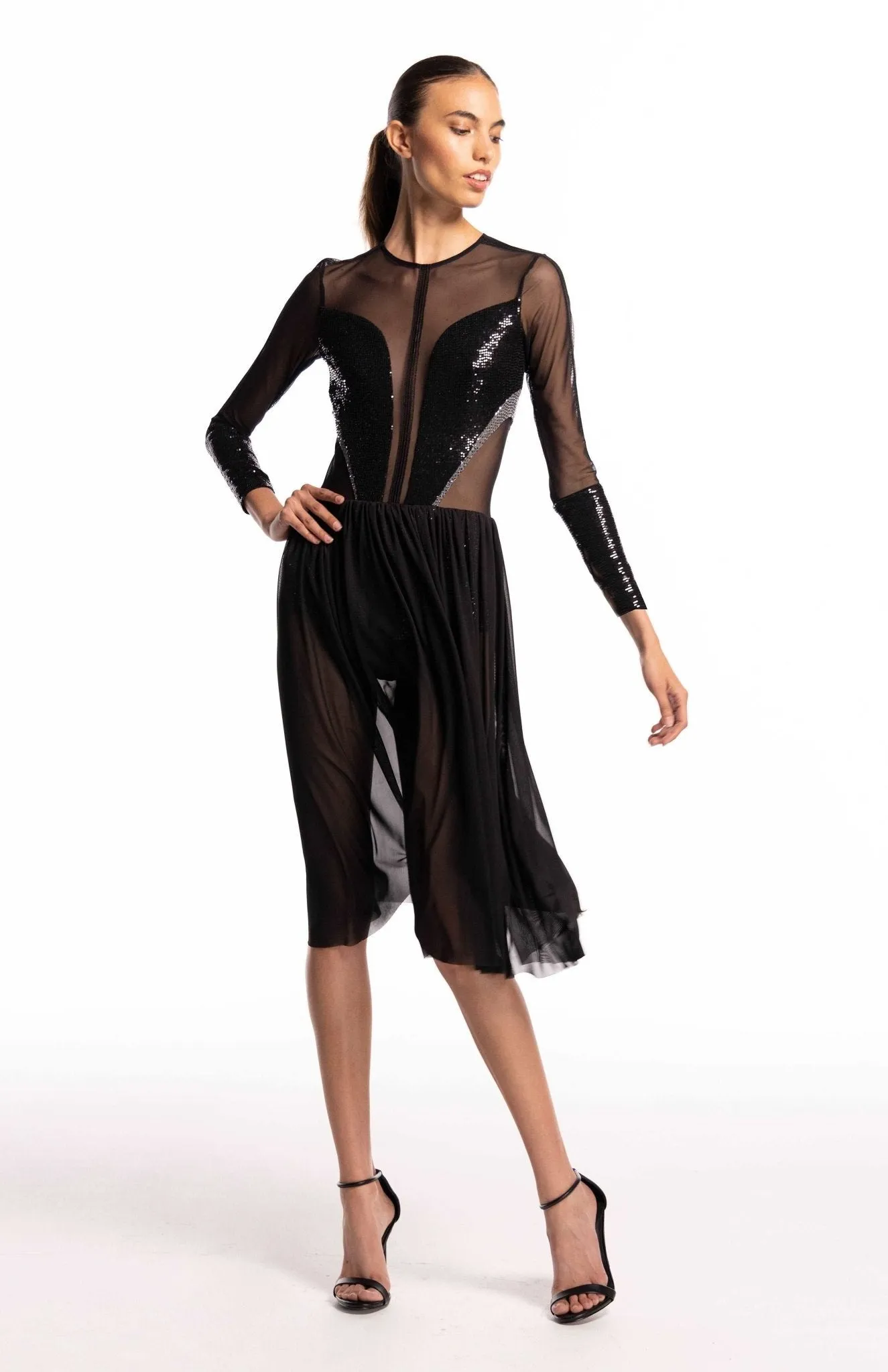 Salome | Sensual Glamour: Sheer Cocktail  Dress