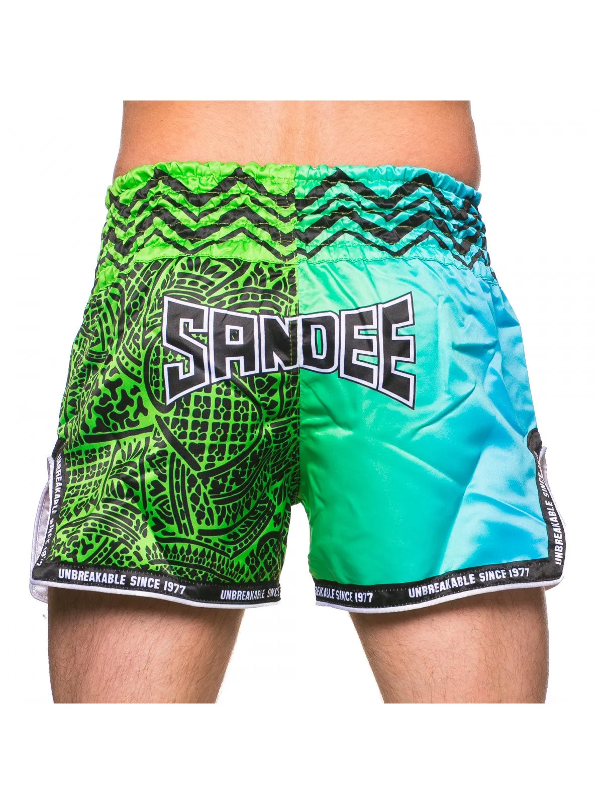 SANDEE WARRIOR SHORTS-GREEN/BLUE
