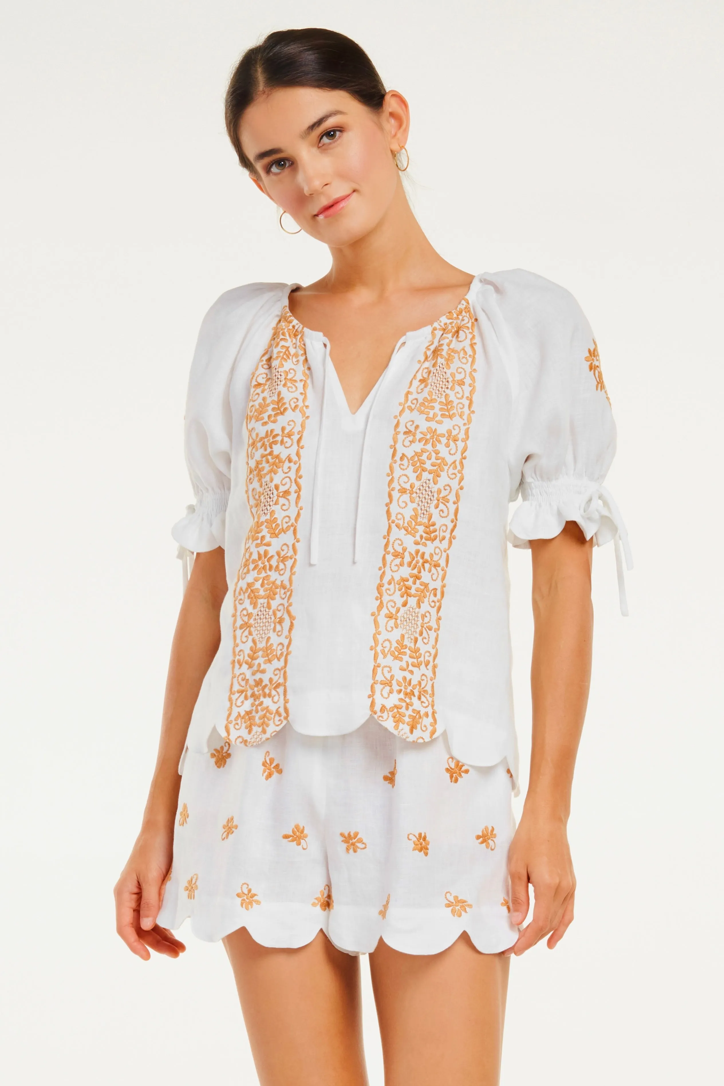 Sandra Top, Ivory Bronze