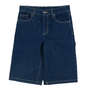 Santa Cruz - Oval Strip Youth Carpenter Shorts Dark Indigo
