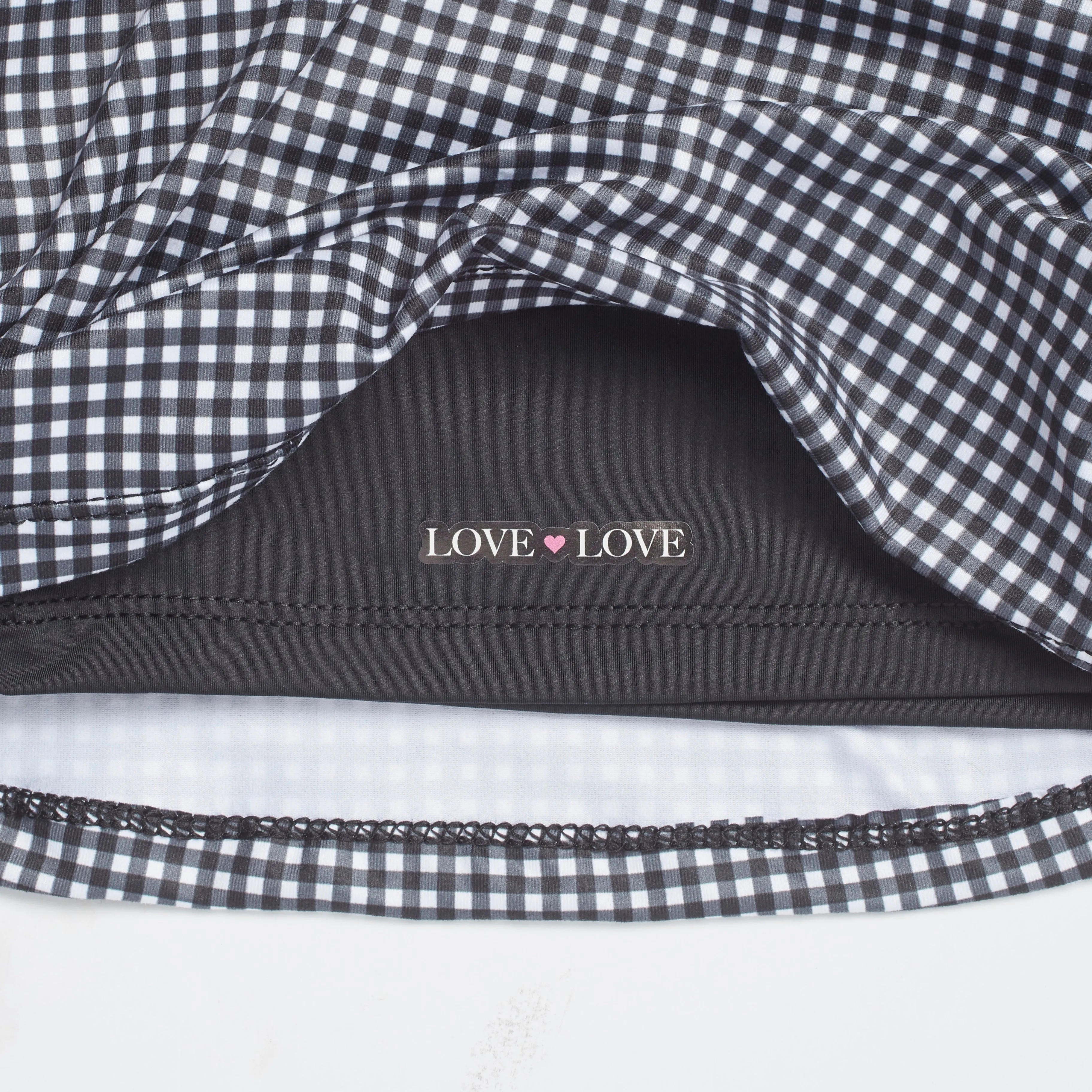 Sassy Skirt-Black and White Gingham