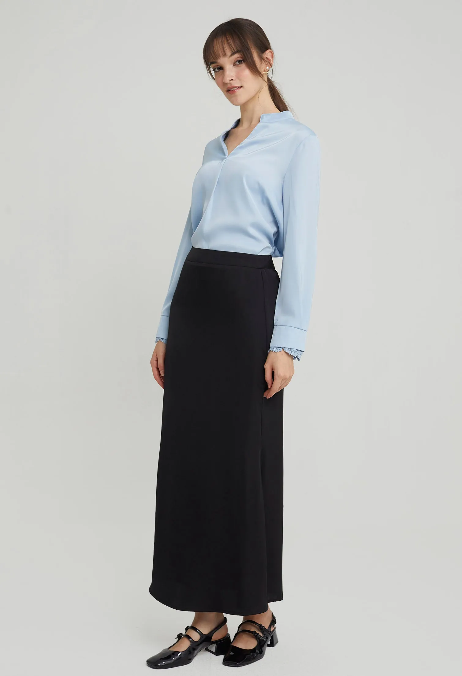 Satin Maxi Skirt
