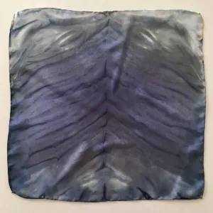 Scarf Spree: (S) Midnight Zebra 11"x11" Silk Pocket Square