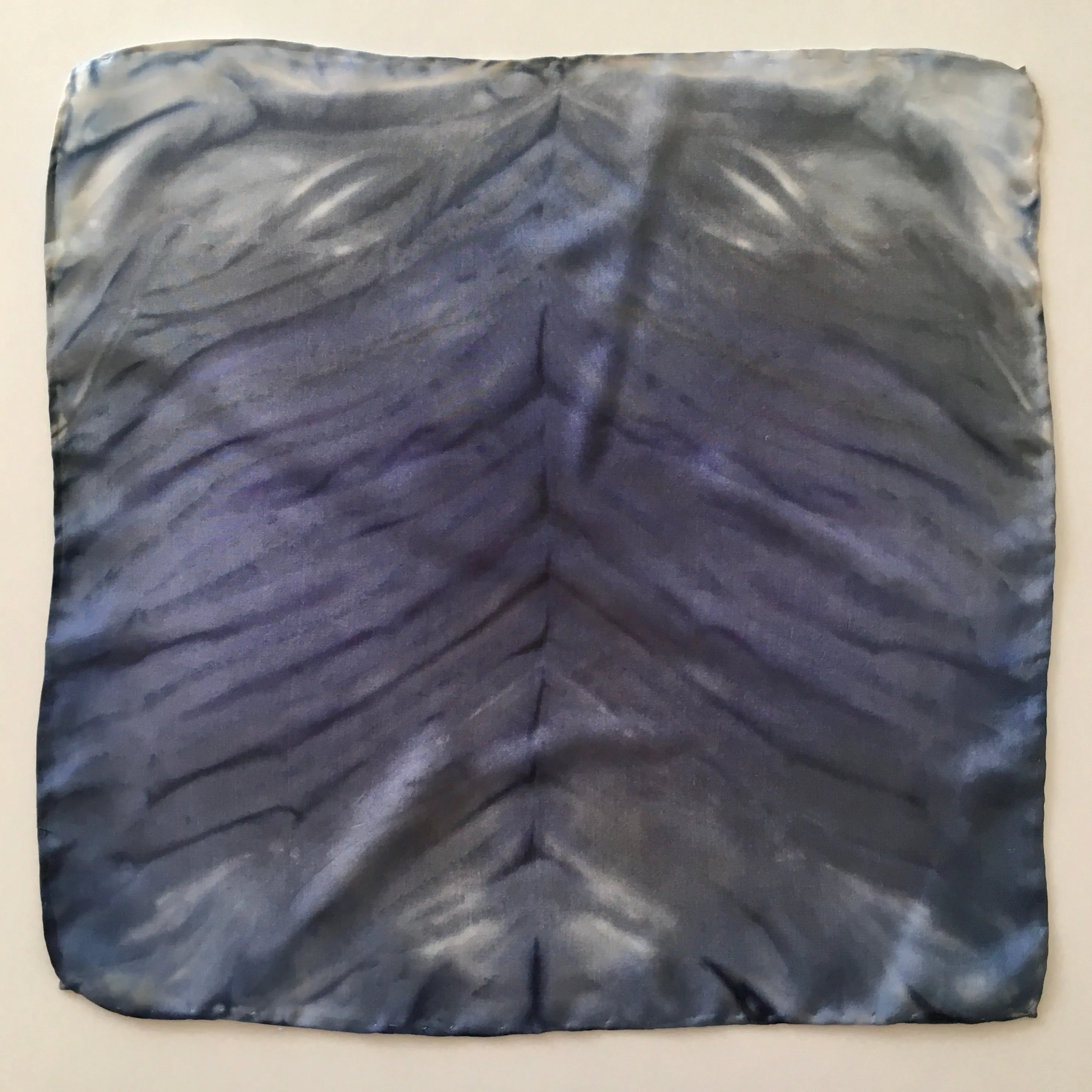 Scarf Spree: (S) Midnight Zebra 11"x11" Silk Pocket Square