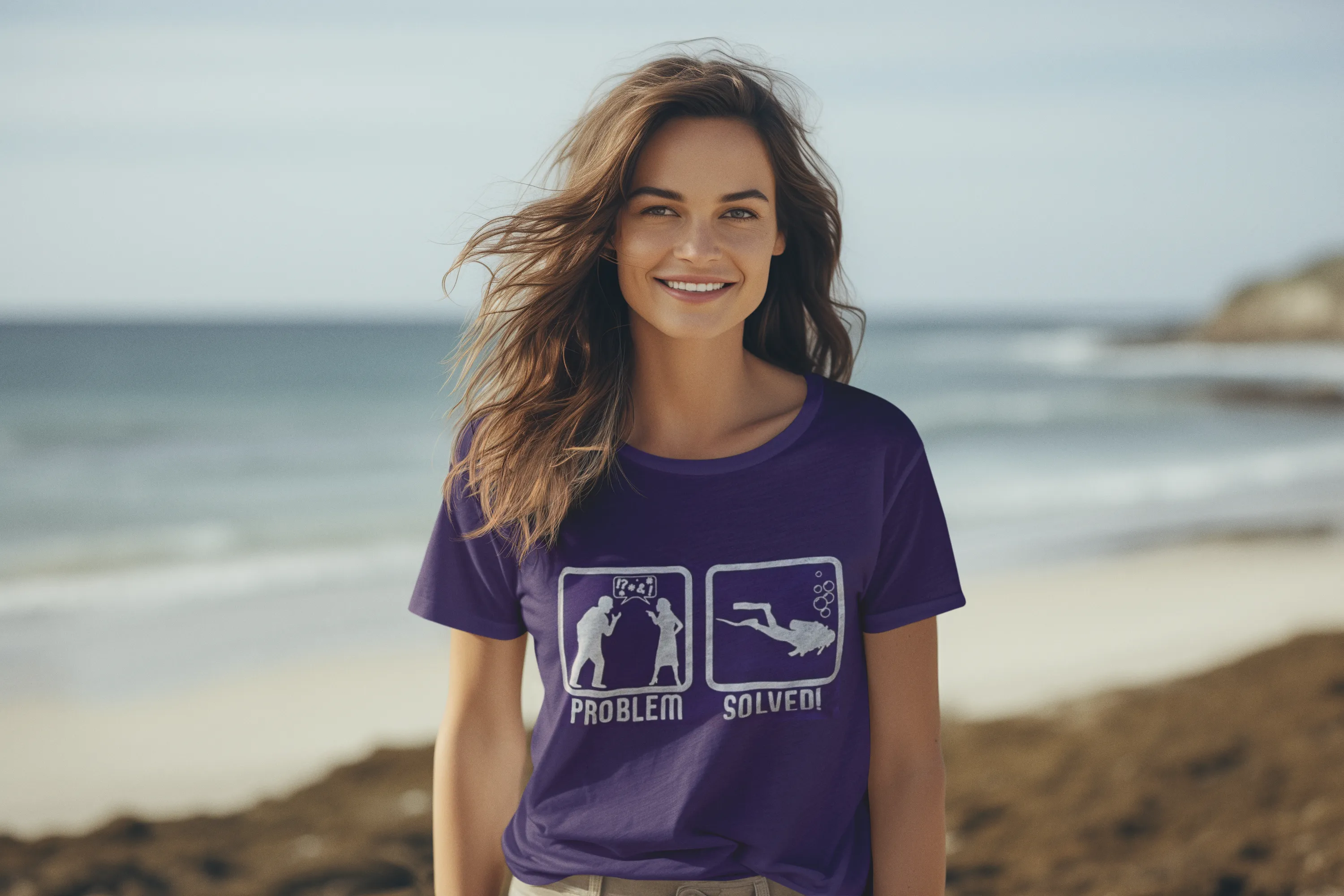 Scuba diving T-Shirt for Women | Scuba Diving, Problem Solved