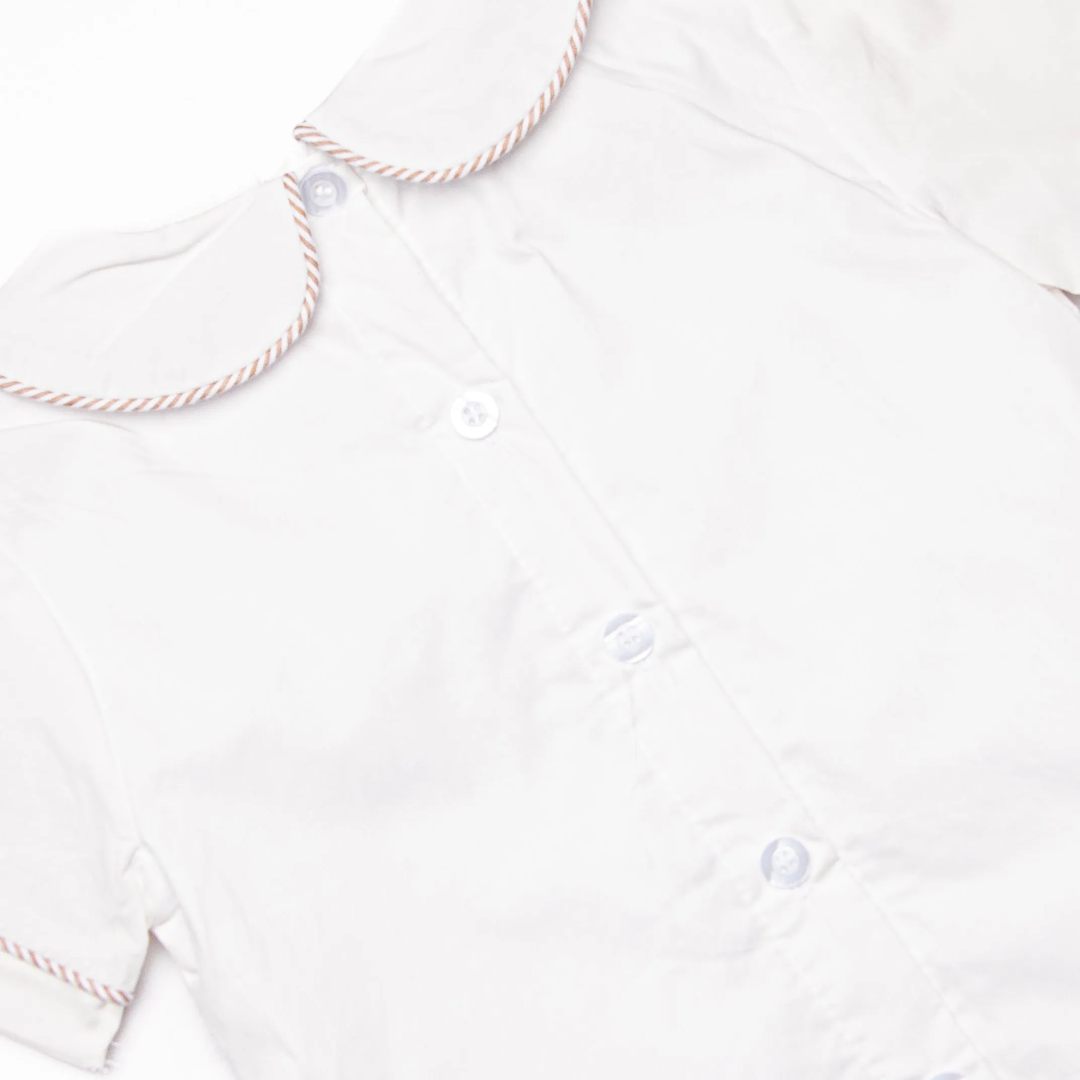Seashell Search Applique Short Set, Tan