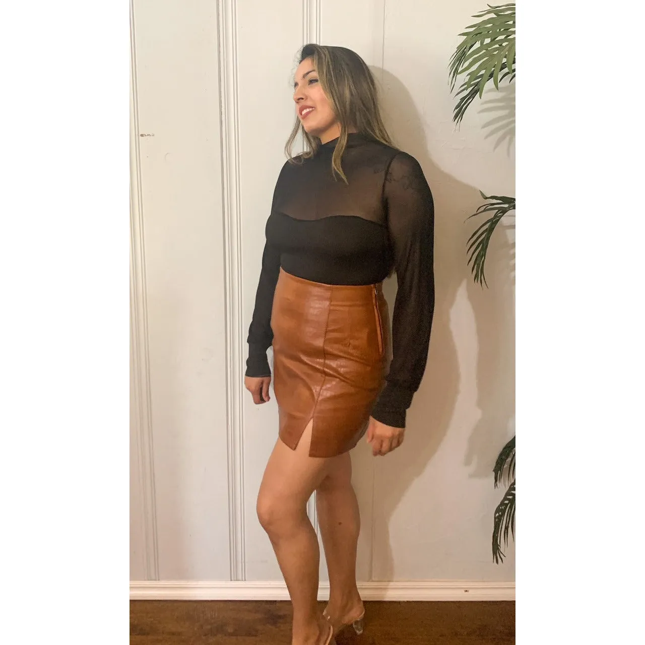 Seeing It All Sheer Mesh Top - Black