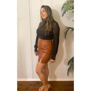 Seeing It All Sheer Mesh Top - Black