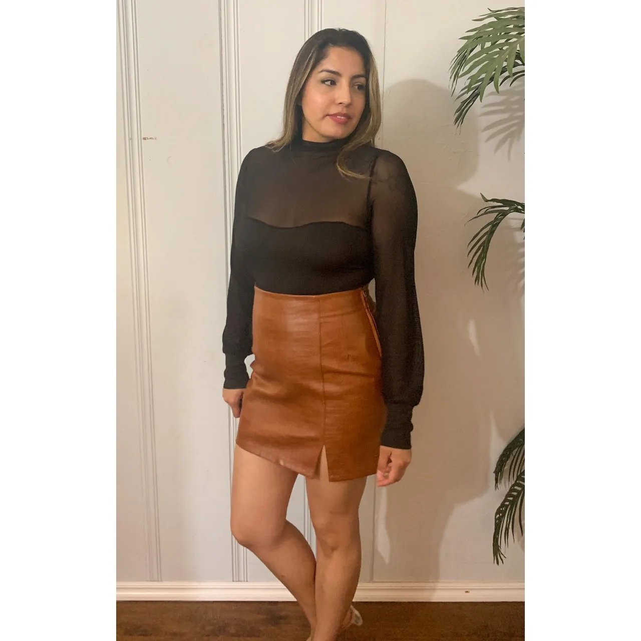 Seeing It All Sheer Mesh Top - Black