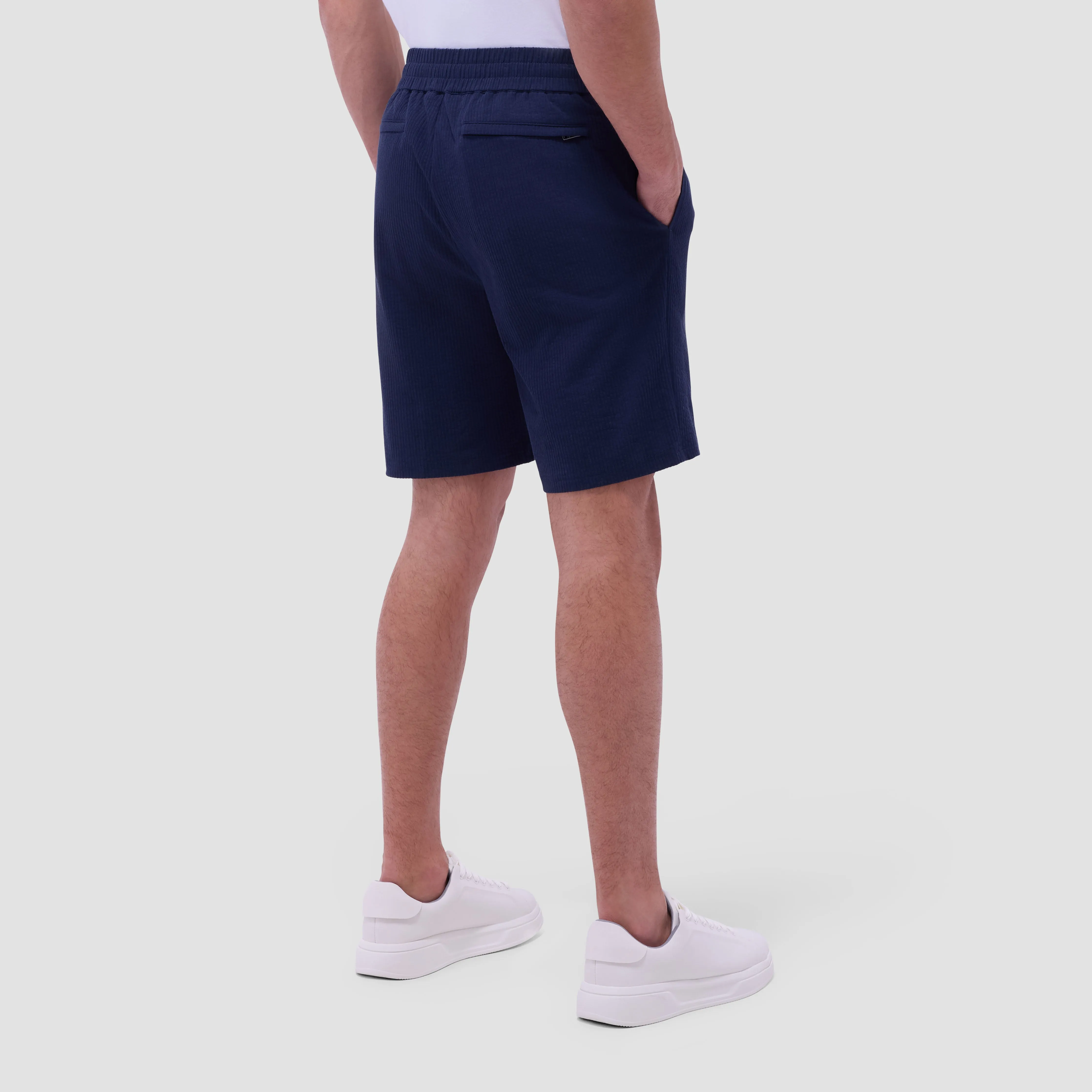 Seersucker Crinkled Shorts