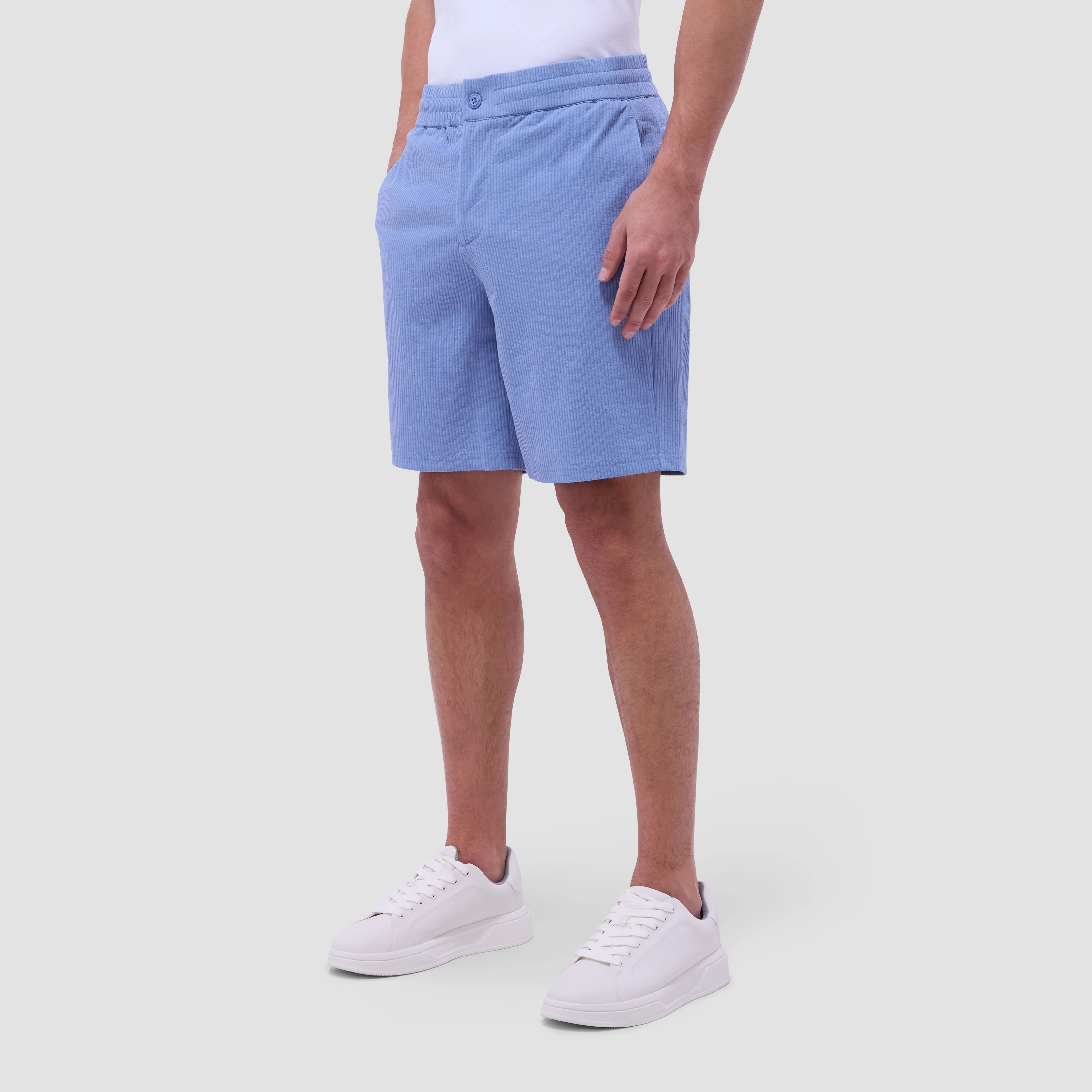 Seersucker Crinkled Shorts