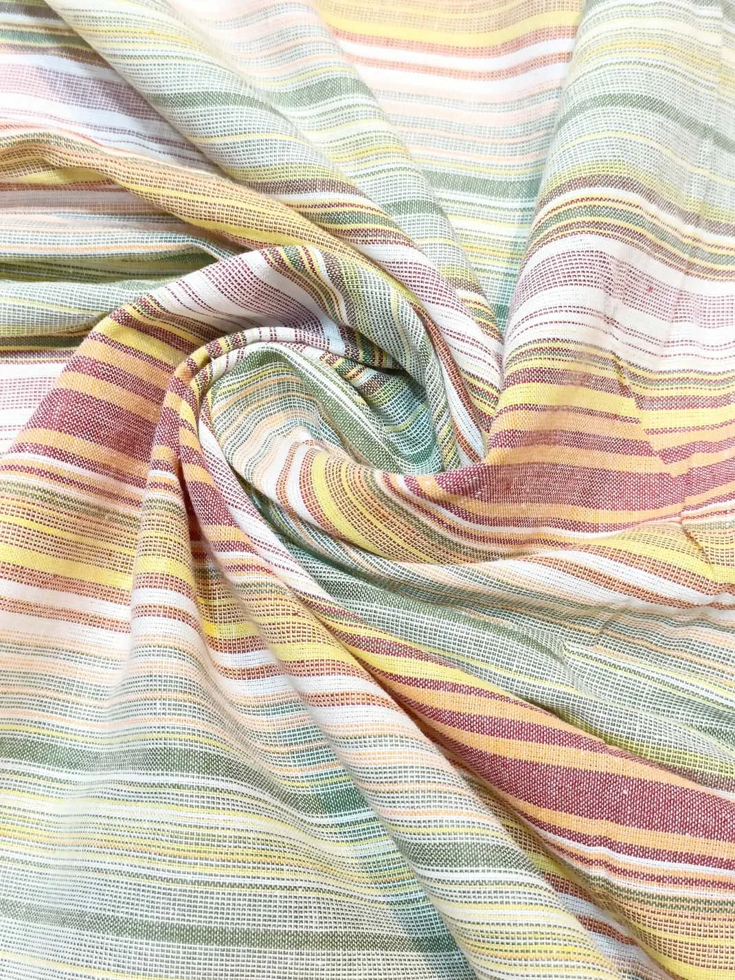 Semi Handloom Pure Cotton Fabric