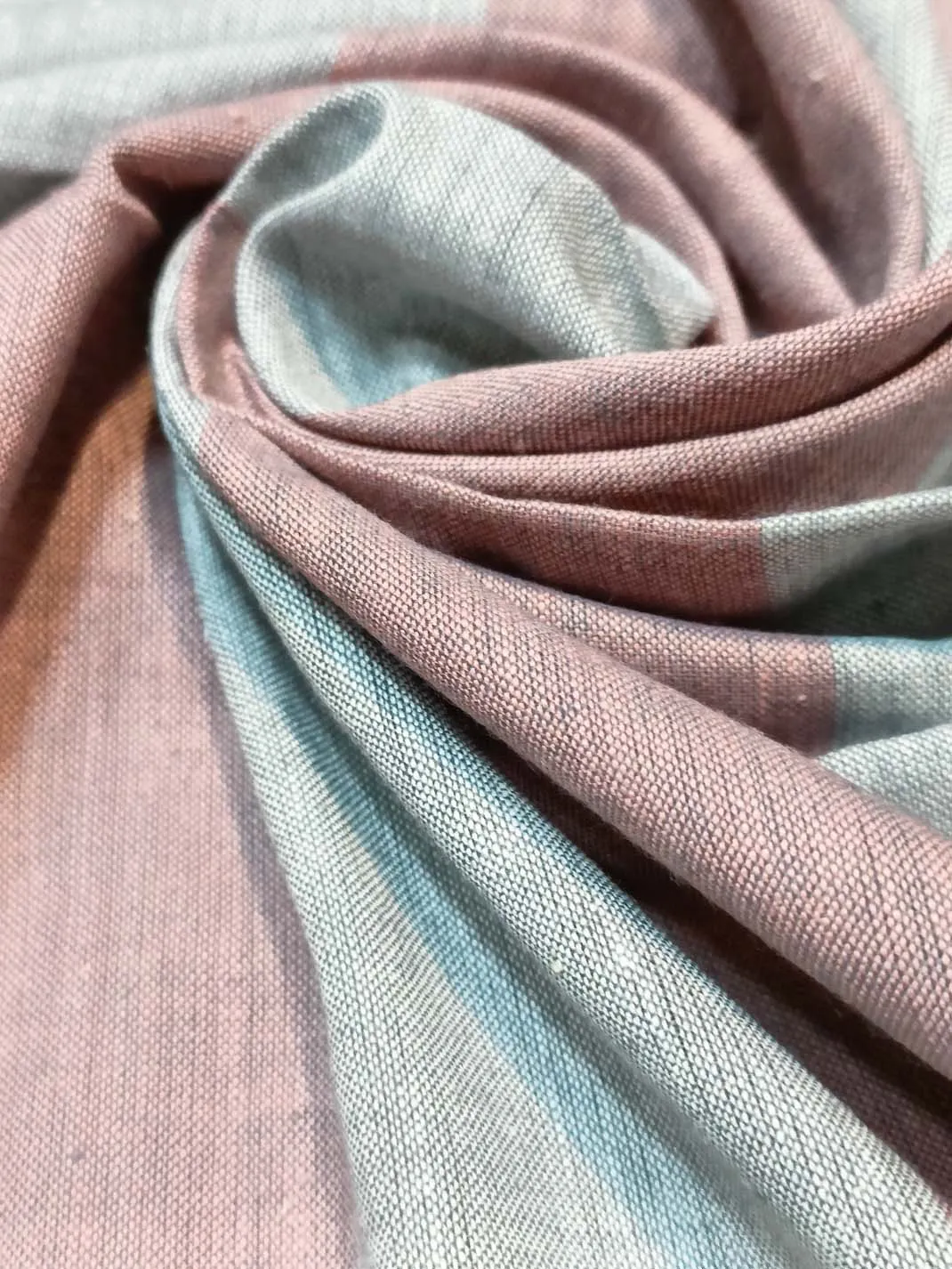 Semi Handloom Pure Cotton Fabric