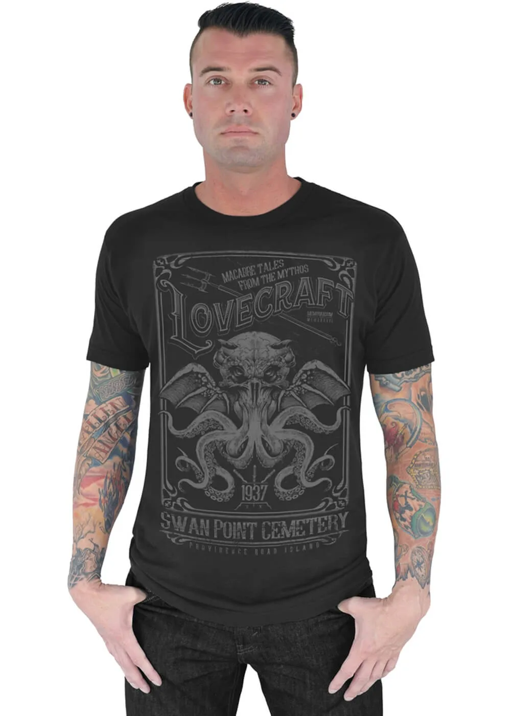 Serpentine Clothing Lovecraft T-Shirt Black