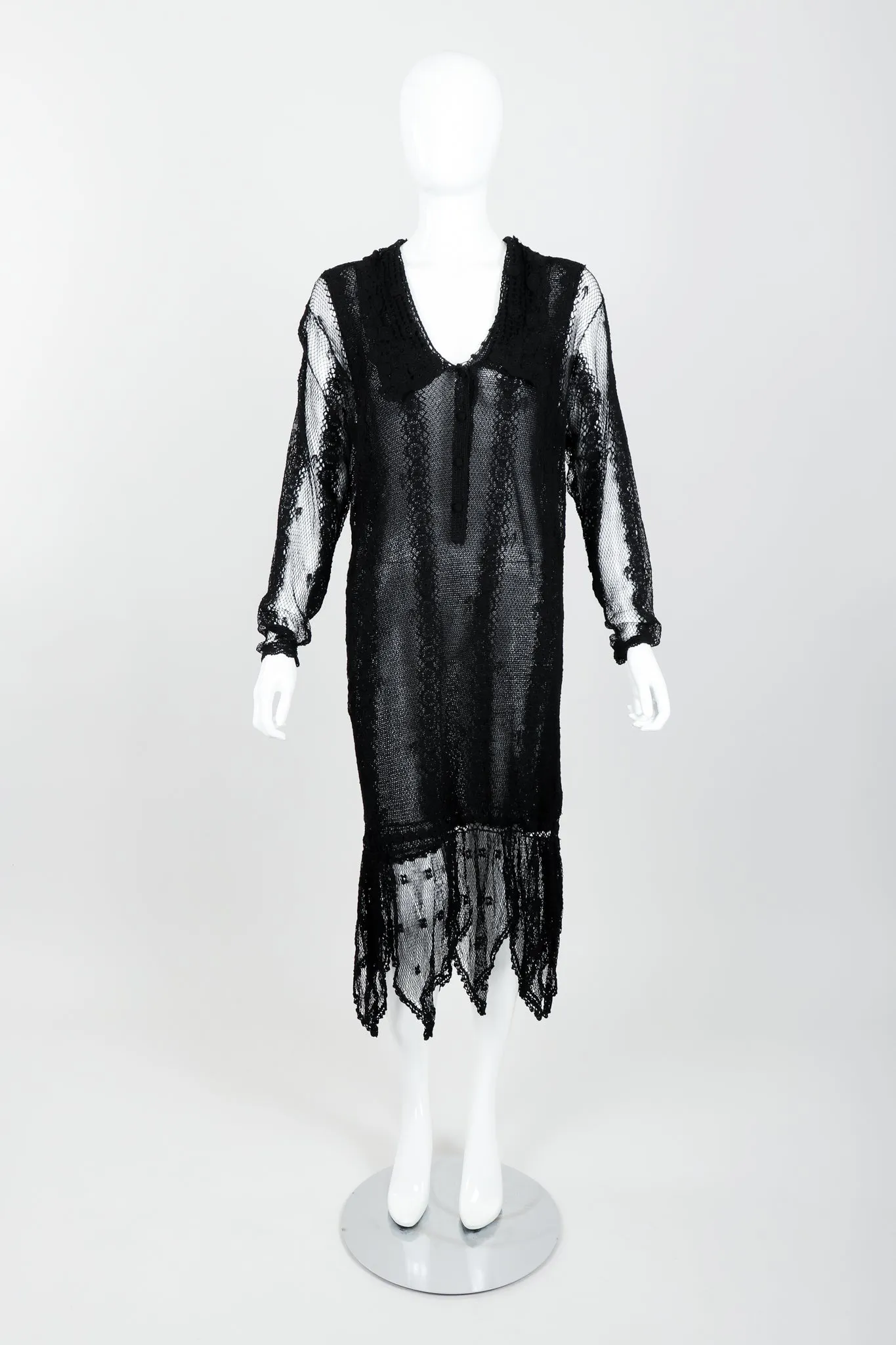 Sheer Crochet Lace Dress