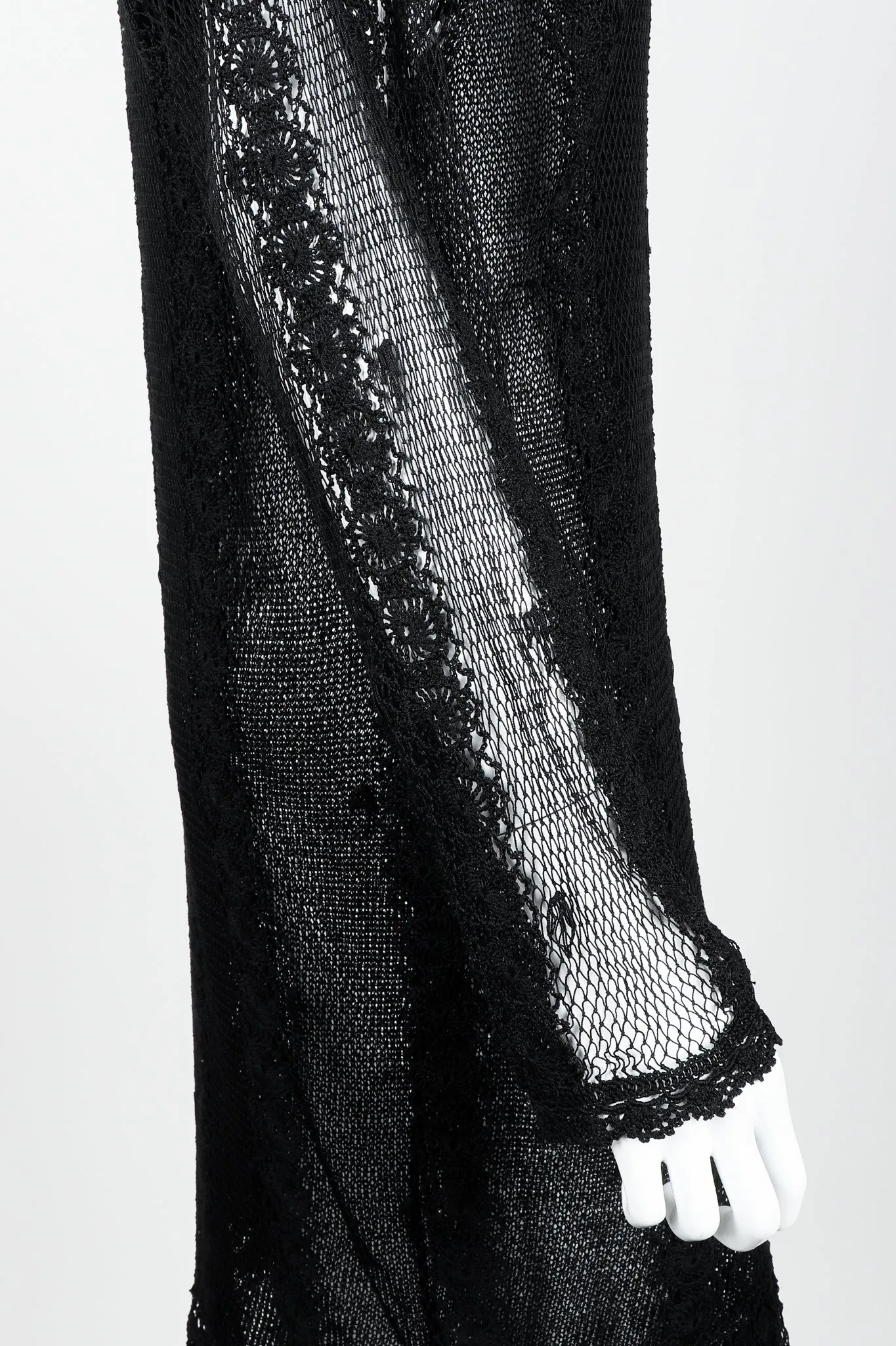 Sheer Crochet Lace Dress